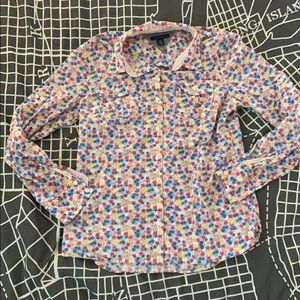 Tommy Hilfiger Button Up Kimmy Schmidt Blouse